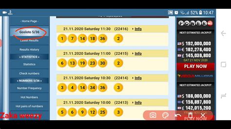 5/36 hot pairs|Gosloto 5/36 Statistics .